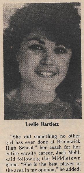File:Basketball 1987 Leslie Bartlett Reaches 1000 Points from an Article in the Brunswick Citizen, March 5, 1987.jpg