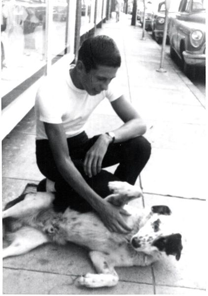 File:Tommy Wenner, son of barber Frank Wenner, with Duke.jpg