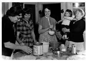 Ida Brown with the ladies in the kitchen.jpg