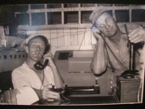 Whitey Bear and Bus Cummings in the 1940s.jpg