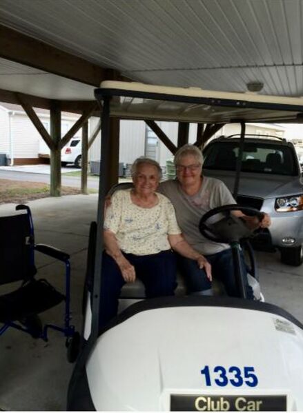 File:Cathy and mom Betty Gaither tool around Myrtle Beach.jpeg