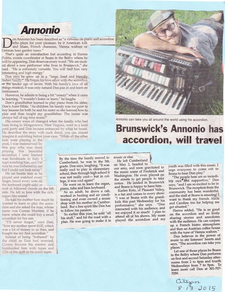 File:Don Annonio at Beans from The Brunswick Citizen, August 13, 2015.pdf