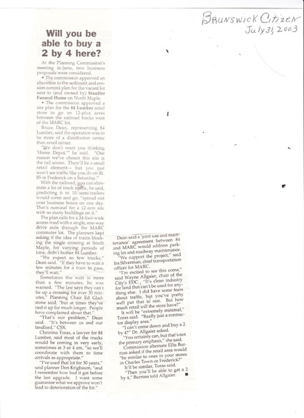 File:84 Lumber from The Brunswick Citizen, July 31, 2013.pdf