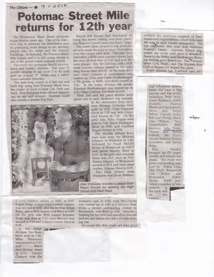 Main Street Potomac Street Mile 2016 from The Brunswick Citizen, September 1, 2016.pdf