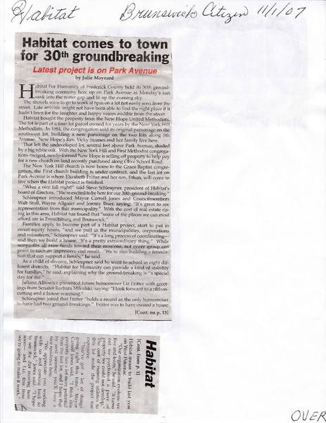 File:Habatat Builds Home from The Brunswick Citizen, November 1, 2007.pdf