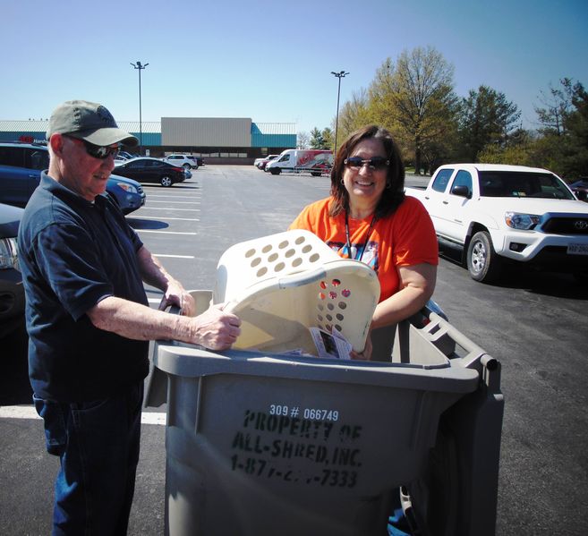 File:GBACC 2018 Document Shred Day, Board Member Tim Wilson and Terry Lewis, GBACC President, April 28, 2018.JPG