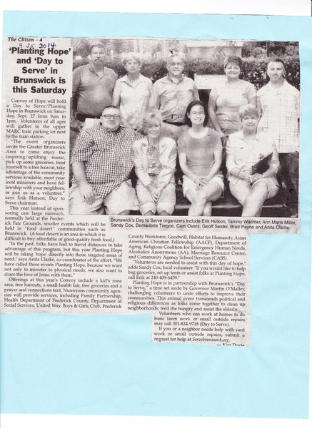 File:Day to Service and Planting Hope from The Brunswick Citizen, September 25, 2014.pdf