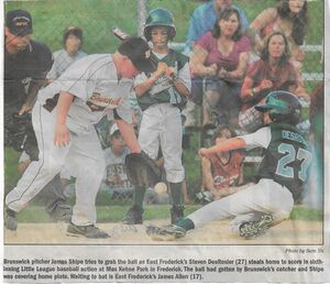 Little League 2009 James Shipe from The Frederick News-Post, August 2, 2009.jpg