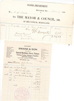 Gross Store, Swank amd Sons Receipt 1921.png