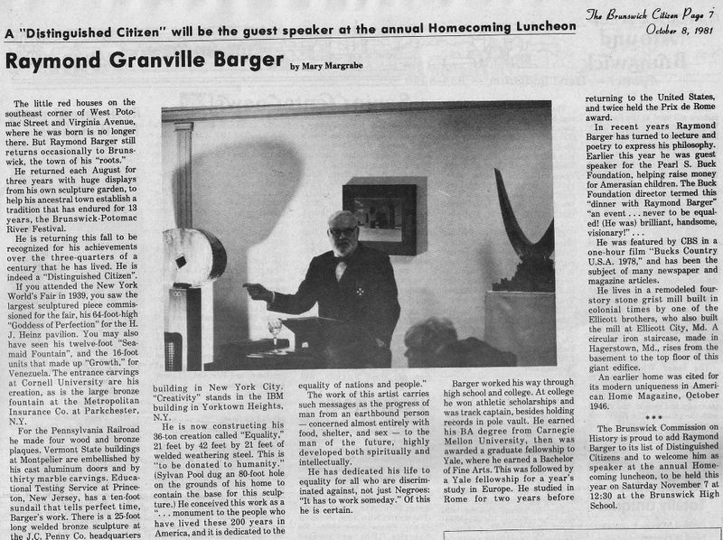 File:Distinguished Citizen 1981 Raymond Granville Barger from The Brunswick Citizen, Vol 8, No 40, October 8, 1981.jpg