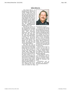 John Kitts Jr., FrederickNewsPost, 2025.10.22.pdf