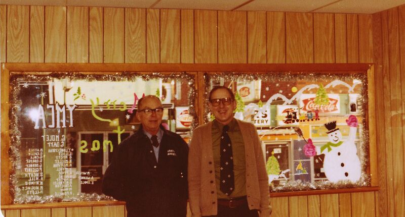 File:Richard Magalis and YMCA Secretary Glenn Moler at the temporary YMCA office on Potomac Street.jpg