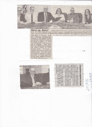 Brunswick City Council, Harry Potter Day from The Brunswick Citizen, March 3, 2005.pdf