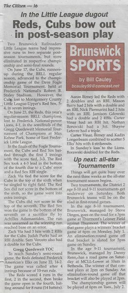 File:Little League 2019 Post-Season Play From The Brunswick Citizen, Vol 46, No 25, June 27, 2019.jpg
