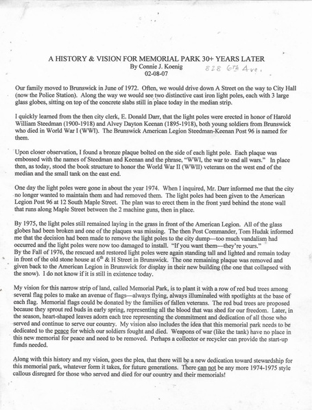 File:Memorial Park History by Connie J. Koenig, February 8, 2007.pdf