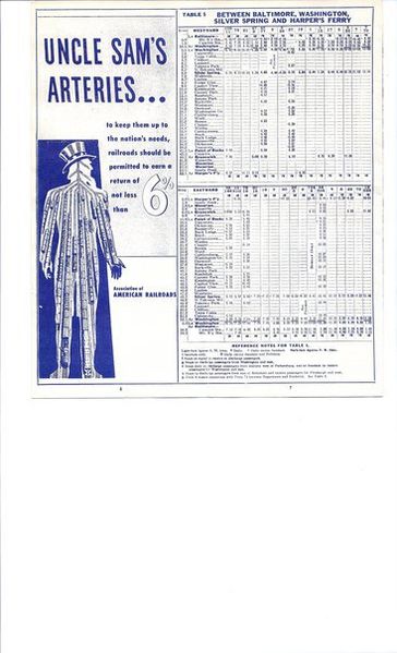 File:B&O Local Train Schedules; Page 2. Courtesy of Phil Lowery.jpg