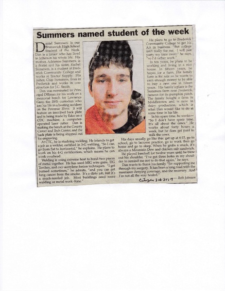 File:Student of The Week 2017 Daniel Summers from The Brunswick Citizen March 16, 2017.pdf