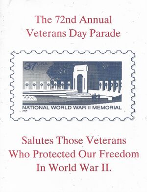 Veteran's Day Parade 2004 Program November 7, 2004.jpg