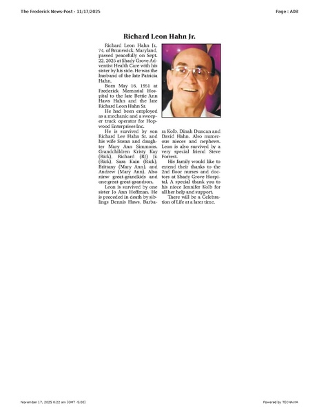 File:Richard Leon Hahn Jr., FrederickNewsPost, 2025.11.17.pdf