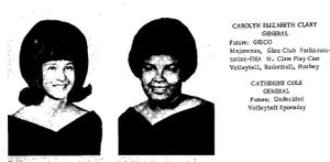 Seniors 1967 Carolyn Elizabeth Clary and Catherine Cole.jpg