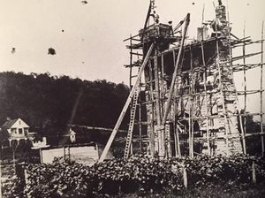 War Correspondents' monument under construction.jpg