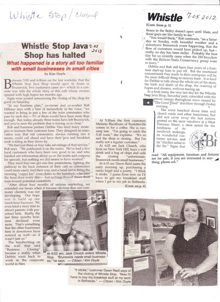 File:Whistle Stop Java Closing from The Brunswick Citizen, July 5, 2013.pdf