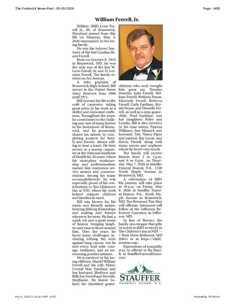 File:William Ferrell, Jr., FrederickNewsPost, 2026.05.05.pdf