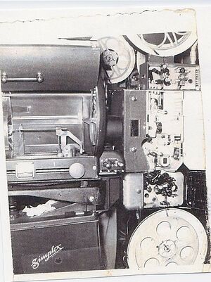 Imperial Theatre, A Simplex projector in the 1950's..jpg