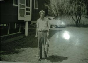 Earl Spurrier in 1954 on the Potomac River Tow Path.jpg
