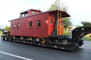Caboose at its new home, Photo by Michael Tome.jpg