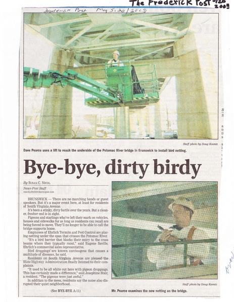 File:Bird Netting installed on Bridge from The Frederick News Post, May 5, 2003.pdf