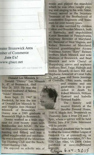 Doanld (Donny) Lee Minnick Jr Obituary May 26, 2015.jpg