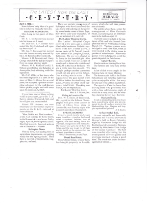 Last Century, April 4, 1902 from The Brunswick Citizen, april 2002.png