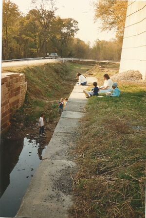 C&O Canal, Observing old canal bed.jpg