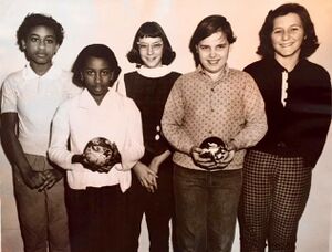 Bantam League bowlers at the Brunswick Bowling Center, 1960s.jpg