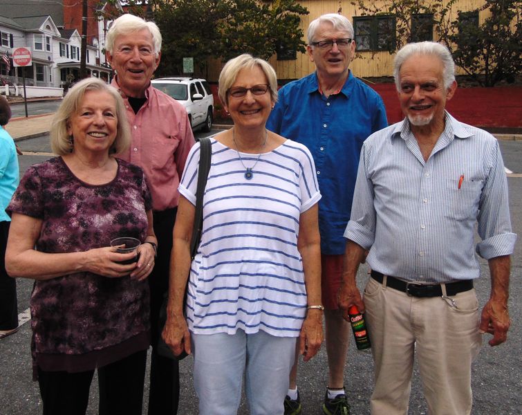 File:GBACC Kick Off to Railroad Days 2017, Diane Ellis, Jean Doyle, Ellis Burruss, Walt Stull and Kim Doyle, October 6, 2017.JPG