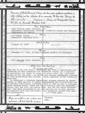 Carl William Henry Margrabe Sr, Distinguished Citizen 1986 (3).jpg