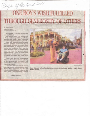 Jimmy King to Disney from The Frederick News-Post 2009.pdf