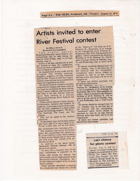 File:Potomac River Festival 1975 Artist to enter contest.pdf