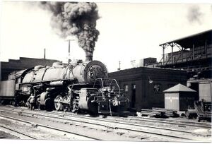 Steam Engine beside the Coal Tipple in the 1930s.jpg