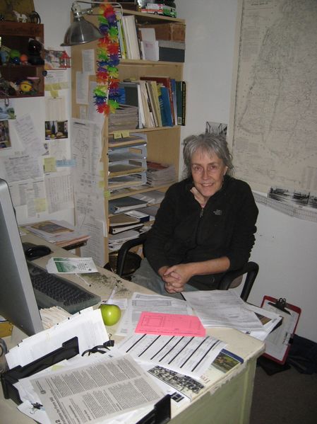 File:Brunswick Citizen Editor Julie Maynard, in her office January 2013.JPG