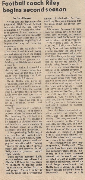 File:Football 1984 Coach Kevin Reilly from The Brunswick Citizen, Vol 11, No 34, August 30, 1984.pdf