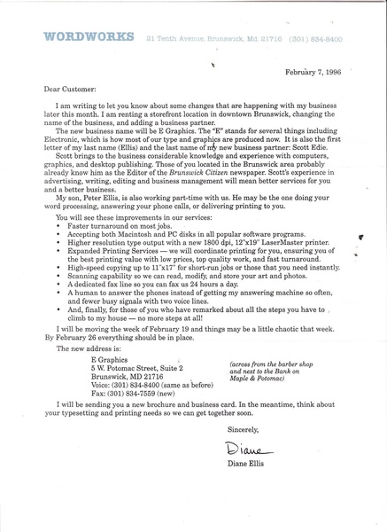 File:Wordworks change to E-Graphics- 1996- Diane Ellis, February 7, 1996.pdf