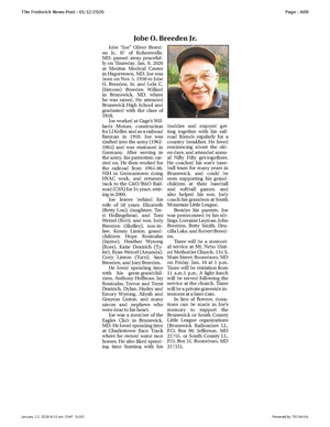 Jobe O. Breeden Jr., FrederickNewsPost, 2026.01.12.pdf