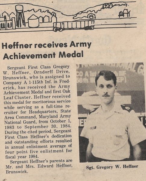 File:Gregory W. Heffner, Sergeant First Class Receives Medal from The Brunswick Citizen, Vol 11, No 49, December 13, 1984.jpg