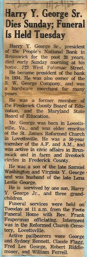 Harry Y. George Sr Obituary 1962.jpg