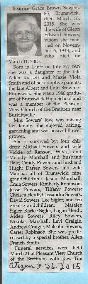 Beatrice Grace Brown Sowers Obituary March 16, 2015.jpg
