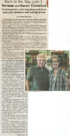 File:Back in the Day, Part 1, Norman and Karen Cornelius from The Brunswick Citizen, Vol 45, No 28, July 12, 2018.pdf