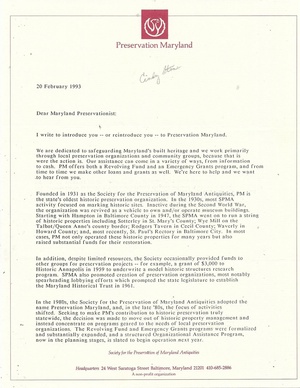 Perservation Maryland February 20, 1993.pdf