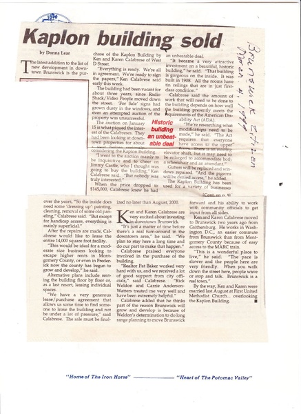 File:Kaplon Building Sold from The Brunswick Citizen, March 4, 1999.pdf
